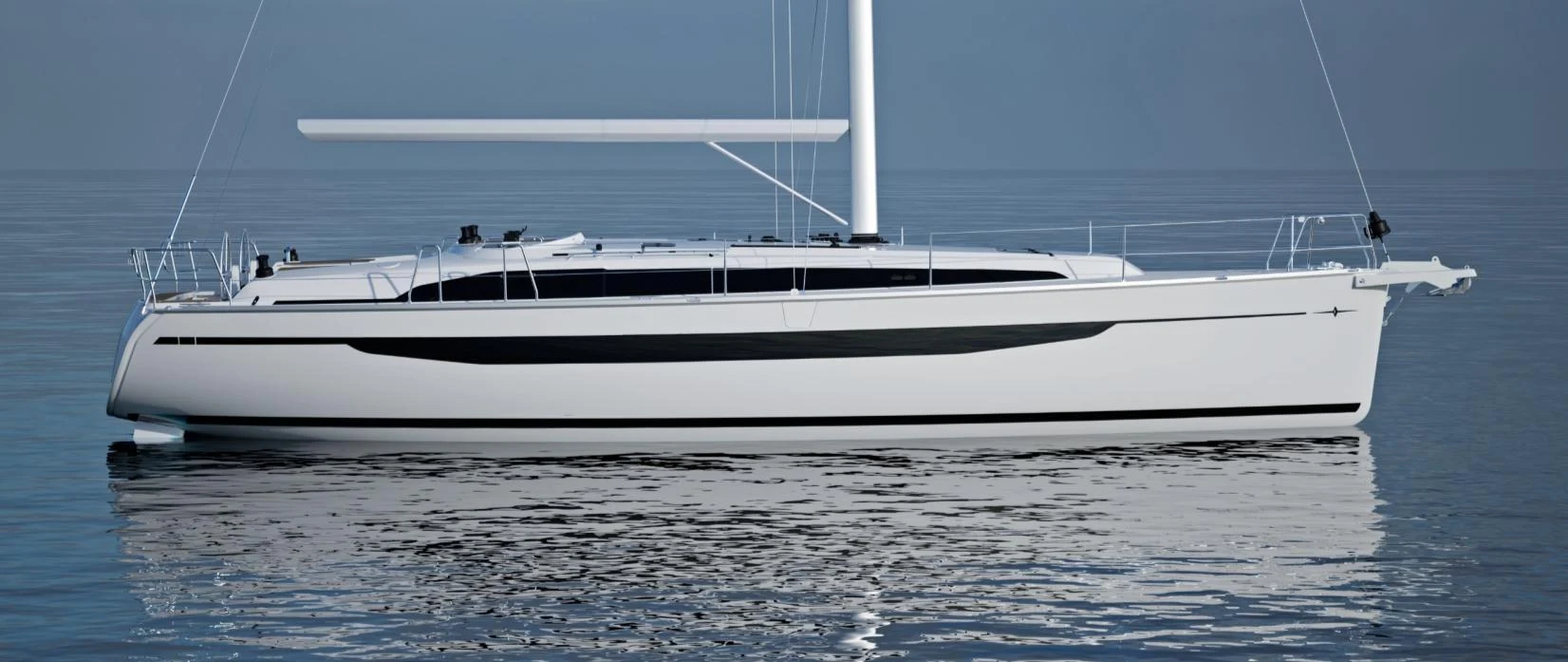 Bavaria Voyager 45 – Seitenansicht (Render)